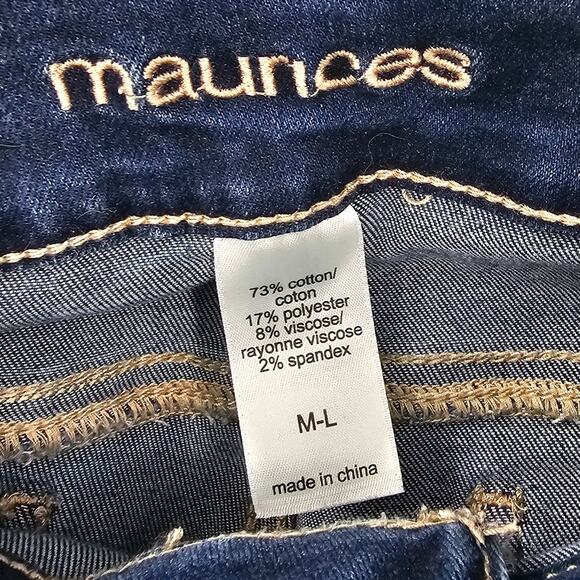MAURICES Skinny Fit Denim Jeans Womens Size Medium Large M-L - Picture 3 of 4